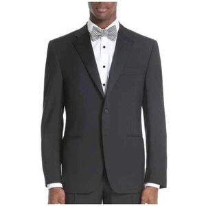 Men’s Canali Wool Tuxedo Suit Jacket 2 Button Size 46 L US / 56 L Black
